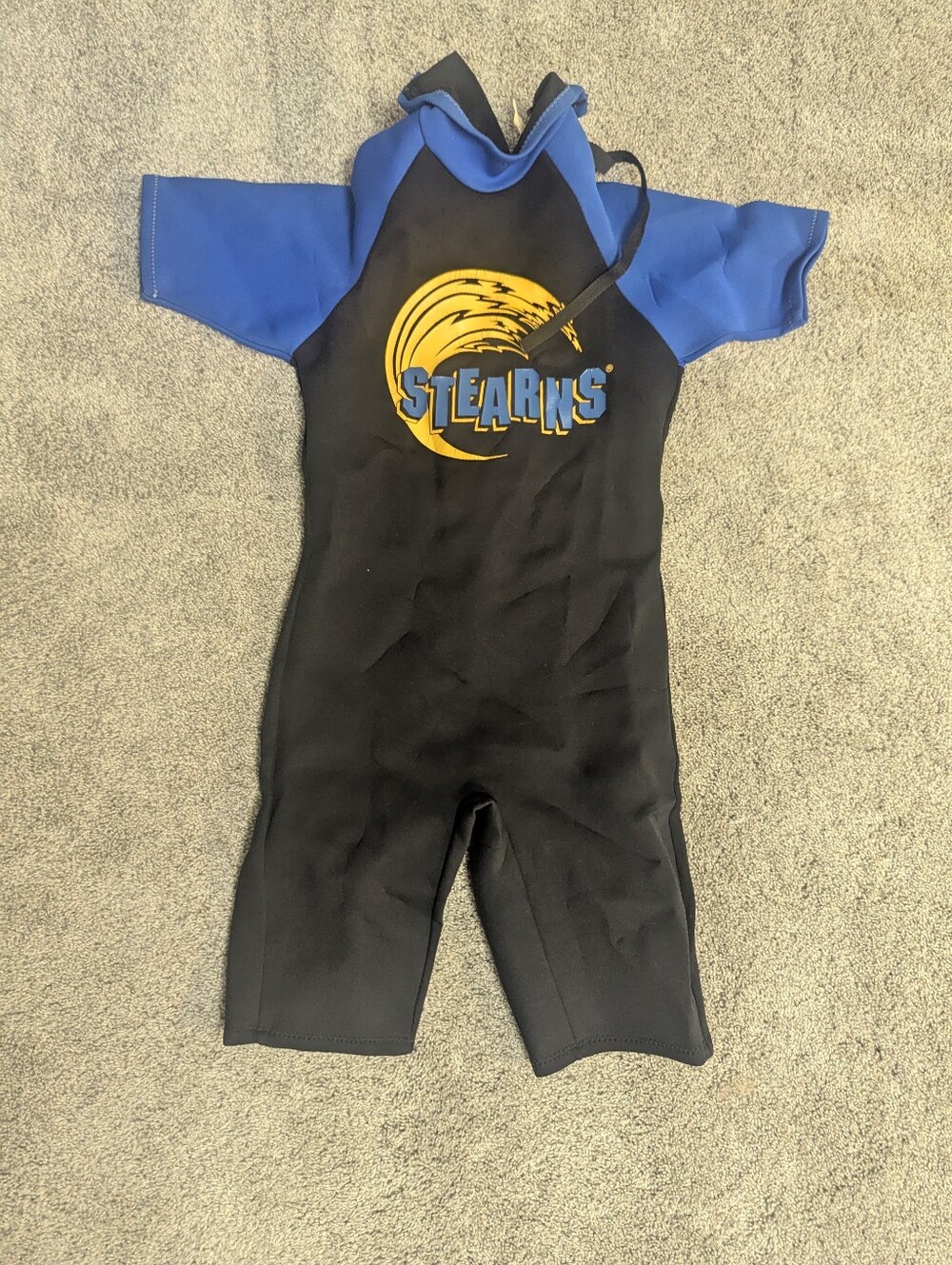 Kids Shorty Wetsuit - Black & Blue